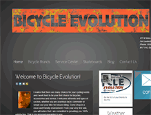 Tablet Screenshot of bicycleevolution.com